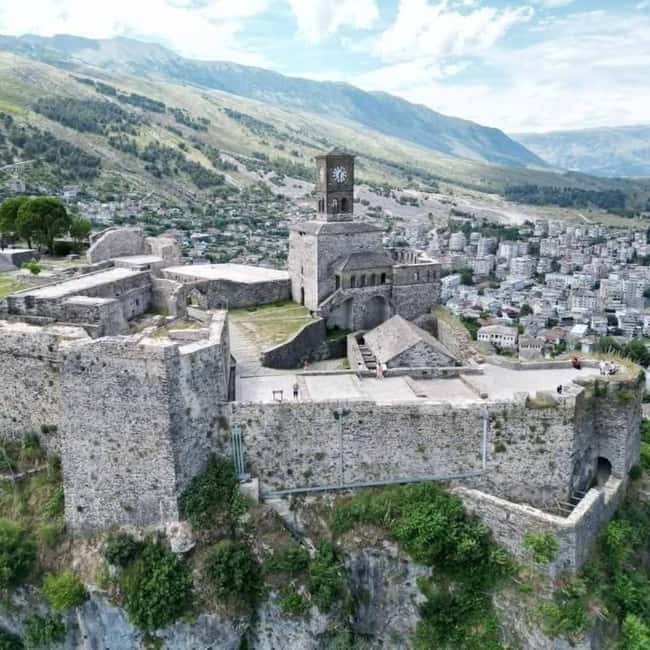 Saranda: Lekursi Castle, Blue Eye, Gjirokaster, & More Tour - Ottoman stonework and communist-era bunkers