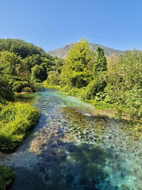 Sarande: Blue Eye Kayak and walking tour & Lekursi Castle - Kayaking at the Blue Eye Lake