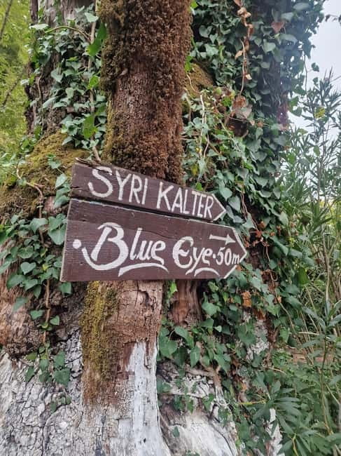 Sarande: Blue Eye Spring and Lekursi Castle Sunset Tour - Reaching the Blue Eye spring