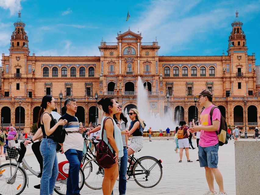 Seville FullDay Tour: Alcázar, Cathedral + Triana & Flamenco - Starting at Plaza de España and walking through Santa Cruz
