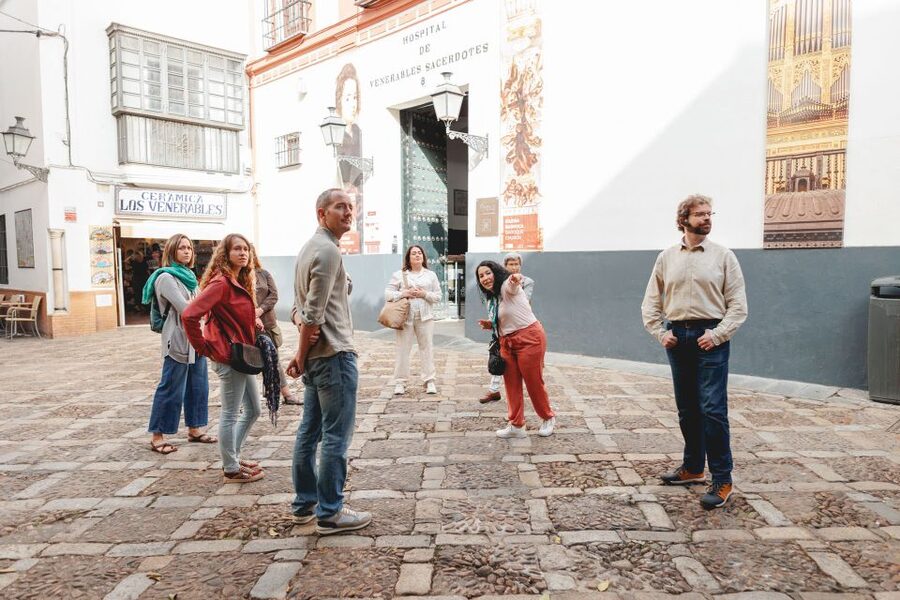 Seville: Guided Walking Tour with Alcazar & Cathedral Access - Seeing Seville Cathedral from floor to tower