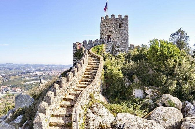 Sintra: Castle of the Moors Skip-the-Line Ticket - The views toward Pena Palace and the Atlantic