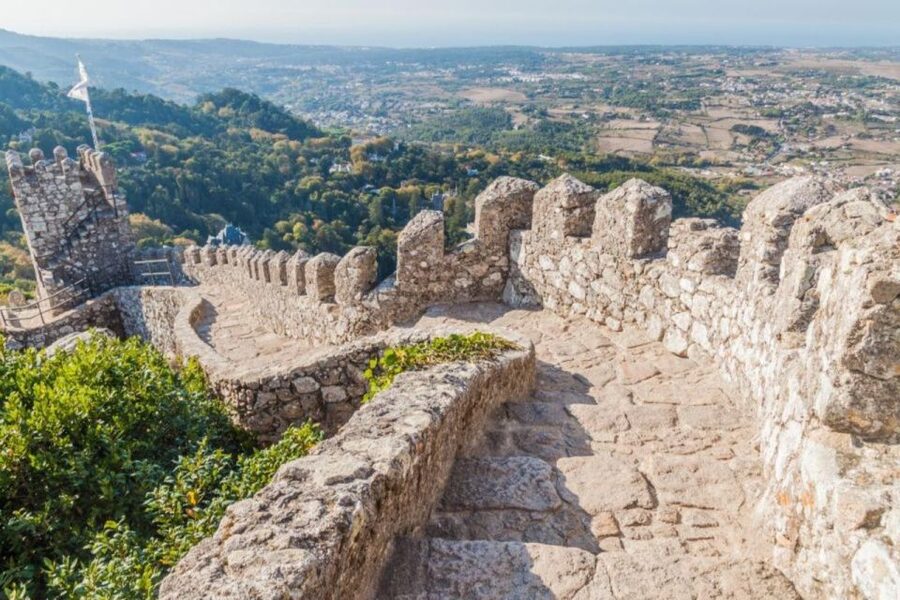 Sintra: Castle of the Moors Skip-the-Line Ticket+Audio Guide - Following the audio tour through the ruins