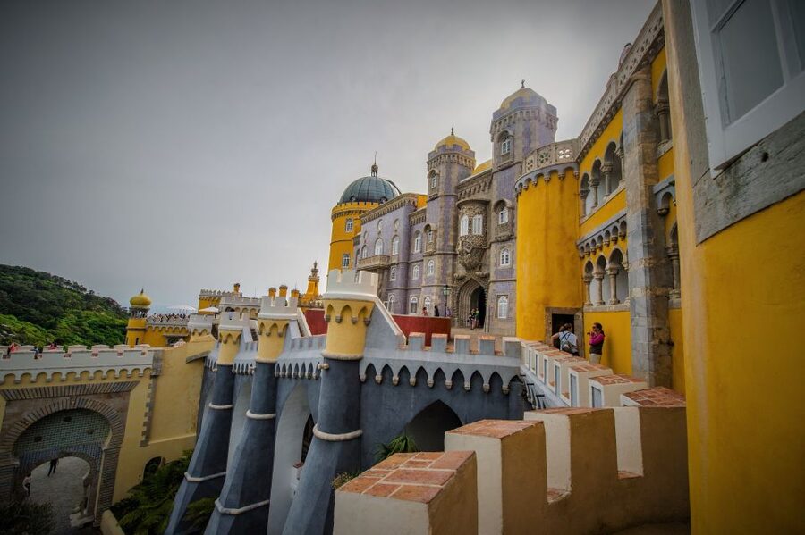 Sintra: Walking Tour with Palace, Castle, and Old Town Visit - Moorish Castle: stone walls and wide views