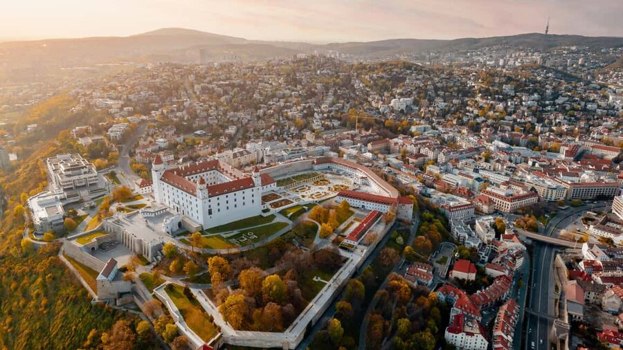Vienna: Guided Bratislava & Devín Castle Tour via Hainburg - Devín Castle at the meeting of two rivers